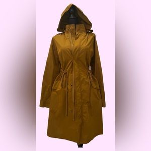 Long Oversized Hooded Parka Drawstring Weather Jacket
